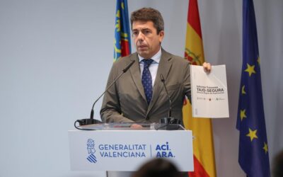 Mazón ratifica la unidad de acción con Murcia y Andalucía para defender con “rigor, ciencia y sostenibilidad el agua que nos merecemos”