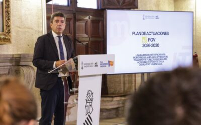 Mazón anuncia un plan de 840 millones de euros para modernizar, mejorar y ampliar la red de Ferrocarrils de la Generalitat