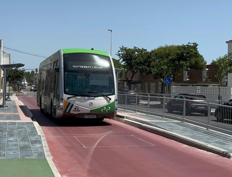 Activan el nuevo servicio del TRAM de Castellón para llegar a la playa sin transbordo durante el periodo estival